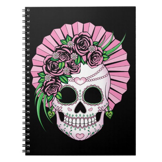 Lady Sugar Skull Notitieboek (Voorkant)