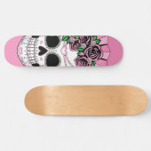 Lady Sugar Skull Persoonlijk Skateboard (Horizontaal)