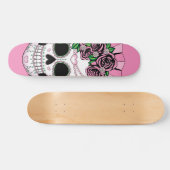 Lady Sugar Skull Skateboard (Horizontaal)