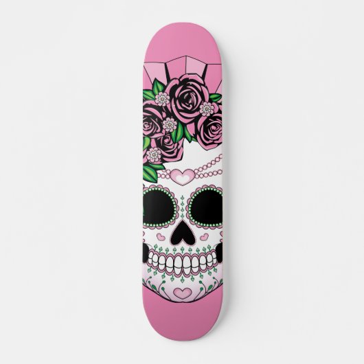 Lady Sugar Skull Skateboard (Voorkant)