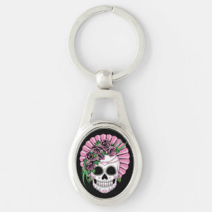 Lady Sugar Skull Sleutelhanger