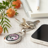 Lady Sugar Skull Sleutelhanger (Zijkant)