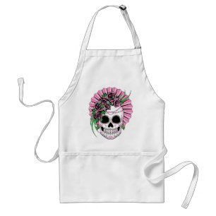 Lady Sugar Skull Standaard Schort
