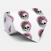 Lady Sugar Skull Stropdas (Opgerold)