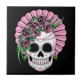 Lady Sugar Skull Tegeltje (Voorkant)