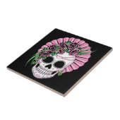 Lady Sugar Skull Tegeltje (Zijkant)