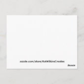 lady sunset silhouette briefkaart (Achterkant)