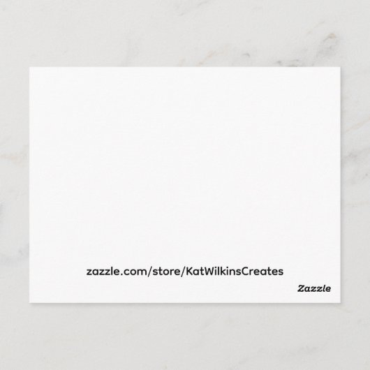 lady sunset silhouette briefkaart (Achterkant)