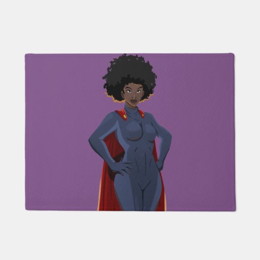 Lady Super Hero Deurmat (Voorkant)