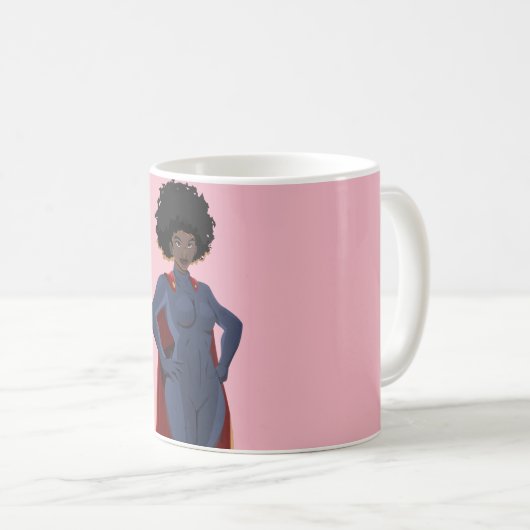 Lady Super Hero Koffiemok (Voorkant rechts)