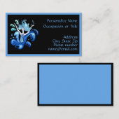 Lady Surrounded by Splashing Water Illustration Visitekaartje (Voorkant / Achterkant)