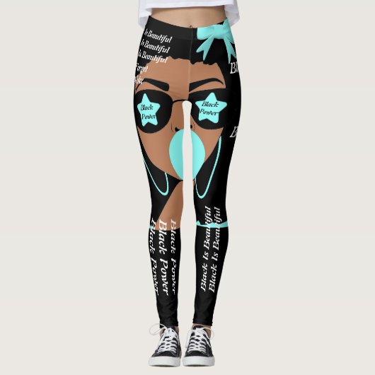Lady Survivor Black Power Legging voor vrouwen (Voorkant)