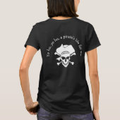 Lady Swashbuckler Pirate Party T-Shirt (Achterkant)