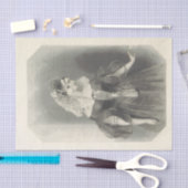  Lady Sylvia Black en White Tissue Paper Tissuepapier (Craft)