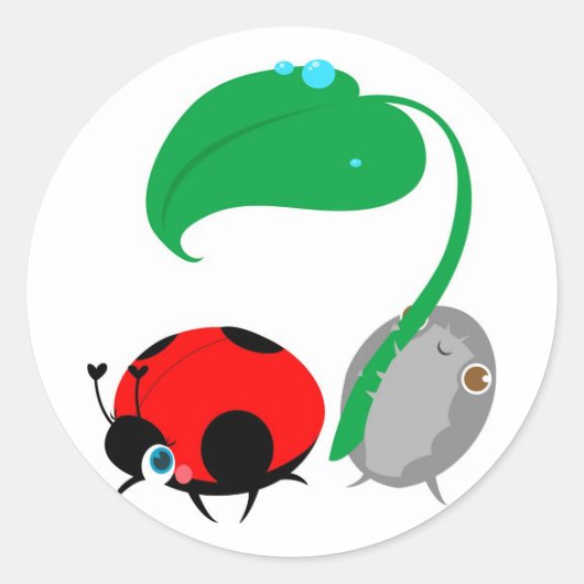 "Lady & The Pillbug" Stickers (Voorkant)