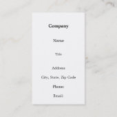 Lady Time Visitekaartje (Achterkant)