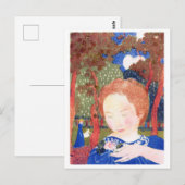 Lady Touching the Corsage, Maurice Denis Briefkaart (Voorkant / Achterkant)