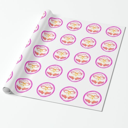 Lady Triathlon Cadeaupapier (Uitgerold)
