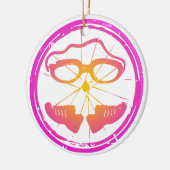 Lady Triathlon Keramisch Ornament (Links)