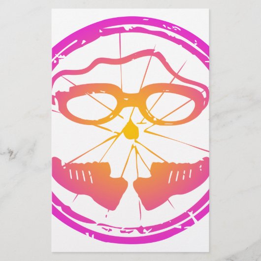 Lady Triathlon, vrouwelijke triatlon Briefpapier (Voorkant)