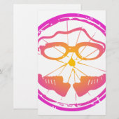 Lady Triathlon, vrouwelijke triatlon Briefpapier (Voorkant / Achterkant)