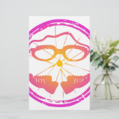 Lady Triathlon, vrouwelijke triatlon Briefpapier (Staand voorkant)