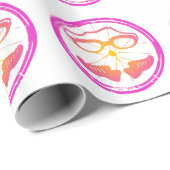 Lady Triathlon, vrouwelijke triatlon Cadeaupapier (Rol Hoek)