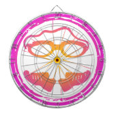Lady Triathlon, vrouwelijke triatlon Dartbord (Voorkant)