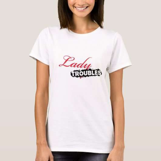 Lady Troubles Classic Logo T-shirt (Voorkant)