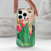 Lady & Tulip Groen Sinaasappel Modern Graphic Pain Case-Mate iPhone Case
