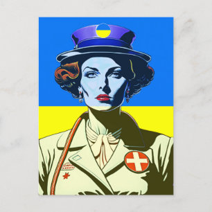 Lady Ukraine Briefkaart
