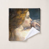 Lady under the Moon Elegant Bath Towels Bad Handdoek (Wasdoekje)