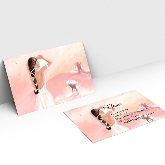 Lady & Unicorn-Visitekaartje Visitekaartje