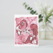 Lady Valentijn Feestdagenkaart (Staand voorkant)