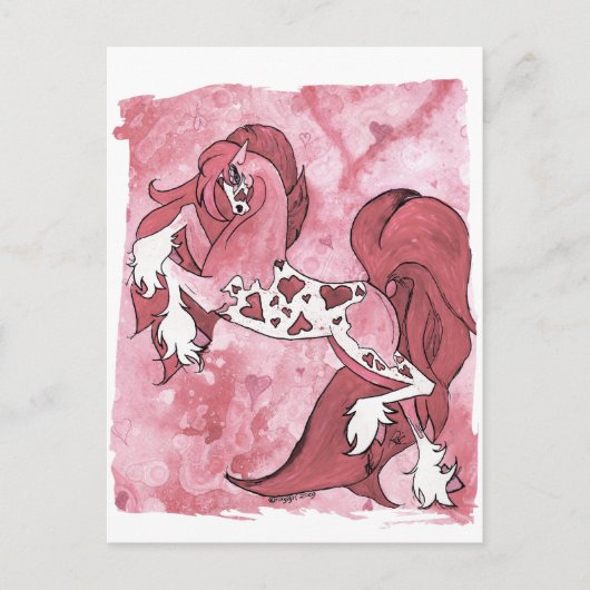 Lady Valentijn Feestdagenkaart (Voorkant)