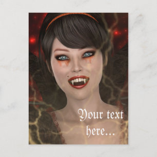 Lady Vamp Briefkaart