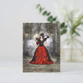 Lady Vamp Briefkaart (Staand voorkant)