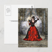Lady Vamp Briefkaart (Voorkant / Achterkant)
