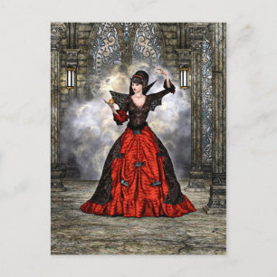 Lady Vamp Briefkaart