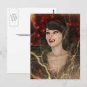 Lady Vamp Briefkaart (Voorkant / Achterkant)