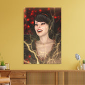 Lady Vamp Canvas Afdruk (Insitu (Woonkamer))