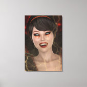Lady Vamp Canvas Afdruk (Voorkant)