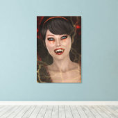 Lady Vamp Canvas Afdruk (Insitu (Houten vloer))
