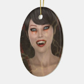 Lady Vamp Keramisch Ornament (Links)