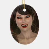 Lady Vamp Keramisch Ornament (Achterkant)