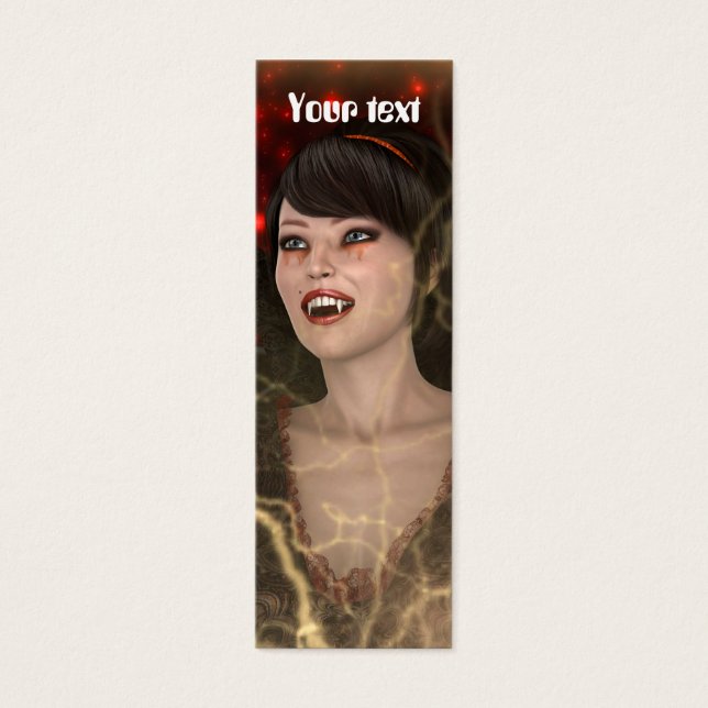 Lady Vamp Mini Visitekaartjes (Voorkant)