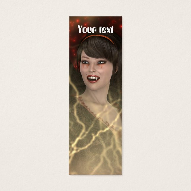 Lady Vamp Mini Visitekaartjes (Voorkant)