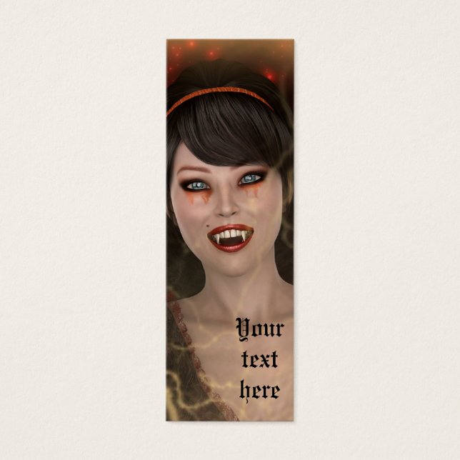 Lady Vamp Mini Visitekaartjes (Voorkant)