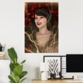 Lady Vamp Poster (Thuiskantoor)
