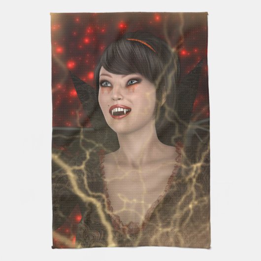 Lady Vamp Theedoek (Verticaal)